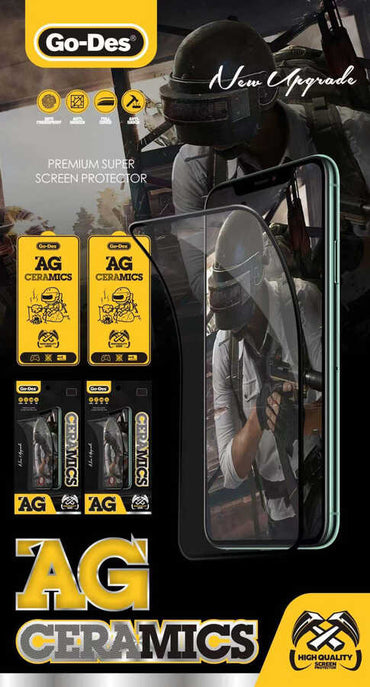 Apple iPhone 12 Pro Max Go Des Matte Ceramic Screen Protector Black