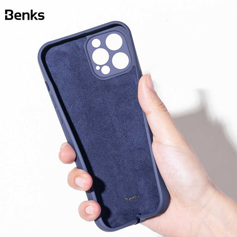 Apple iPhone 12 Pro Max Case Benks Painting TPU Cover Navy Blue 