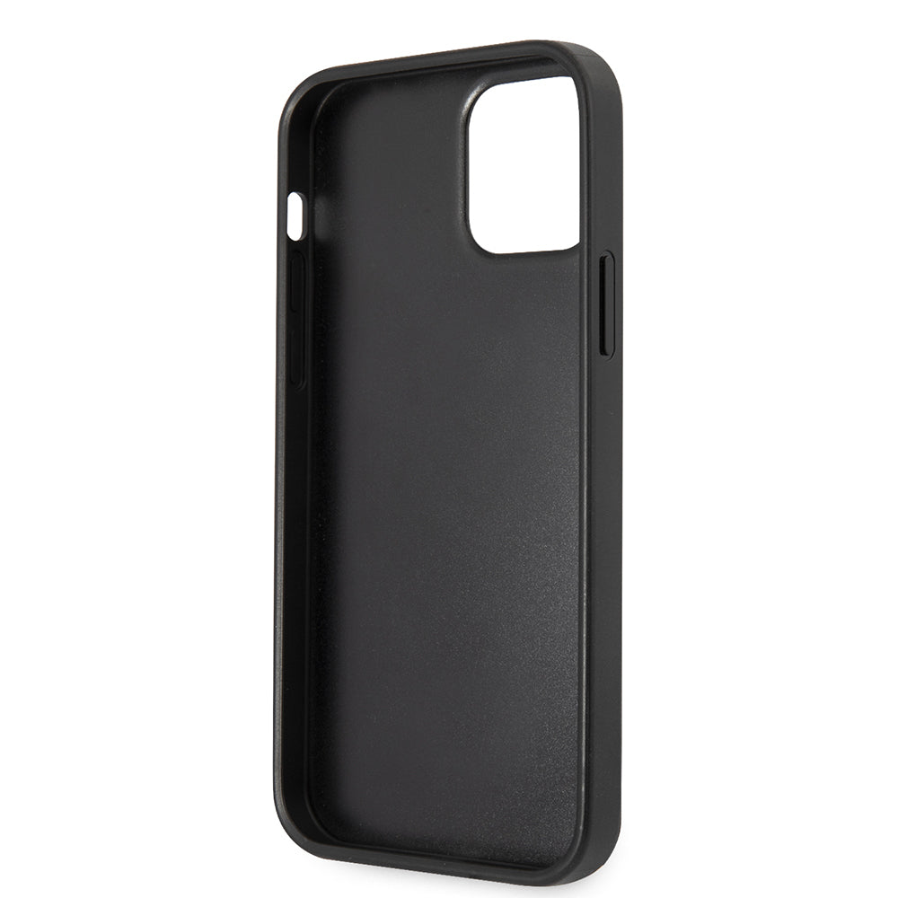 Apple iPhone 12 Pro Max Case Guess Original Licensed PU Leather Large Metal Logo Design Cover Gray