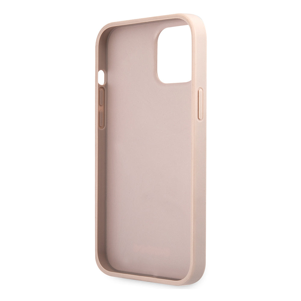 Apple iPhone 12 Pro Max Case Guess Original Licensed PU Leather Large Metal Logo Design Cover Gray