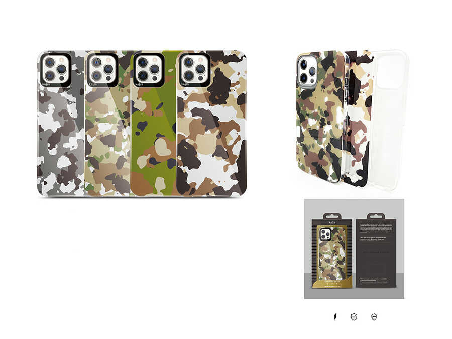 Apple iPhone 12 Pro Max Case Kajsa Camo Cover NO2 