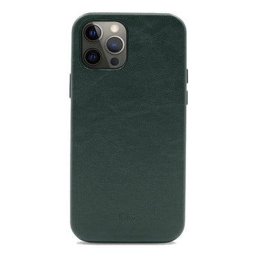 Apple iPhone 12 Pro Max Case Kajsa Crazy Horse Cover Gray