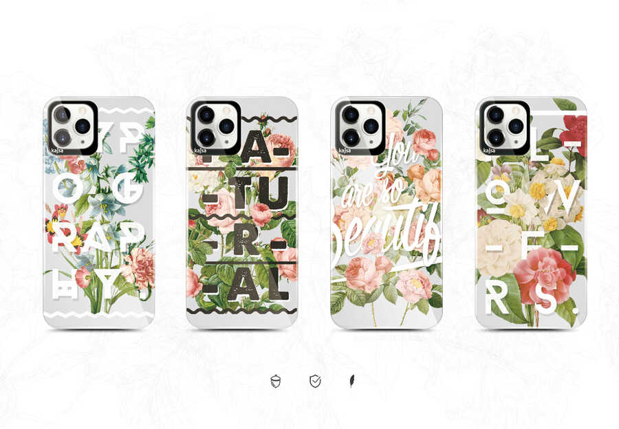 Apple iPhone 12 Pro Max Case Kajsa Floral Cover NO1 
