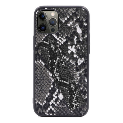Apple iPhone 12 Pro Max Kılıf Kajsa Glamorous Serisi Snake Handstrap Kapak Yeşil