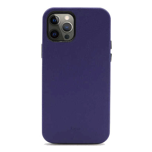 Apple iPhone 12 Pro Max Case Kajsa Litchi Cover Blue