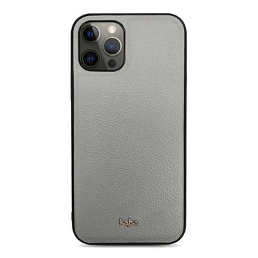 Apple iPhone 12 Pro Max Kılıf Kajsa Luxe Collection Hakiki Deri Kapak Siyah