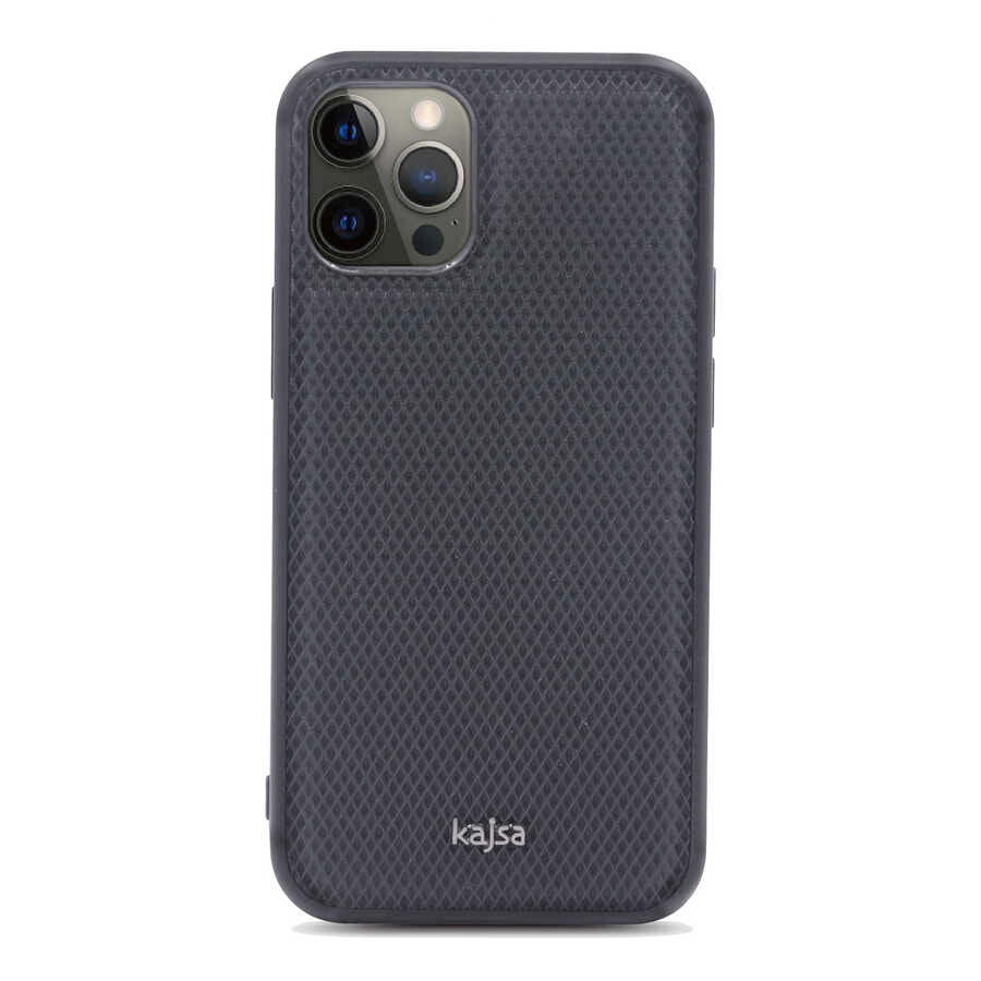 Apple iPhone 12 Pro Max Kılıf Kajsa Preppie Serisi Dark Kapak NO2