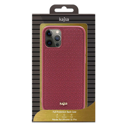Apple iPhone 12 Pro Max Kılıf Kajsa Splendid Serisi 3D Leaf Kapak Kahverengi