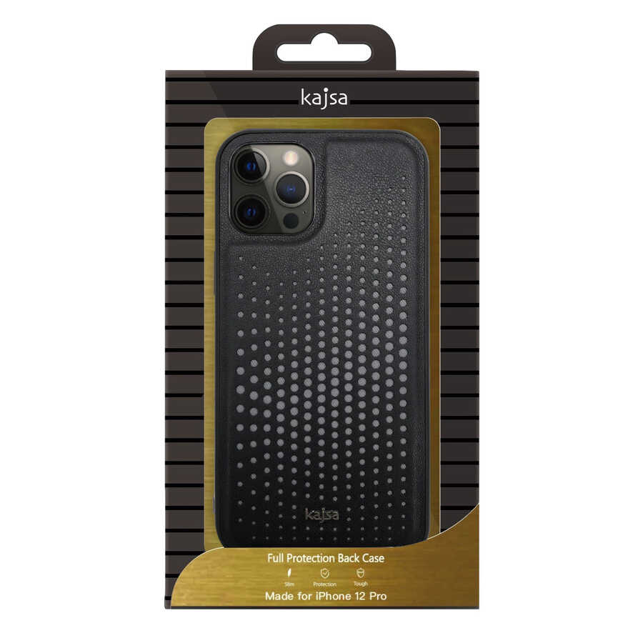 Apple iPhone 12 Pro Max Kılıf Kajsa Splendid Serisi Circle Kapak Bordo