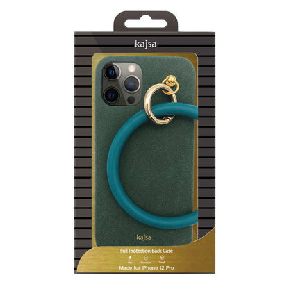 Apple iPhone 12 Pro Max Kılıf Kajsa Splendid Serisi Morandi Ring Kapak Kahverengi