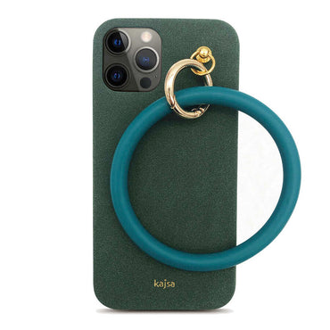 Apple iPhone 12 Pro Max Kılıf Kajsa Splendid Serisi Morandi Ring Kapak Kırmızı