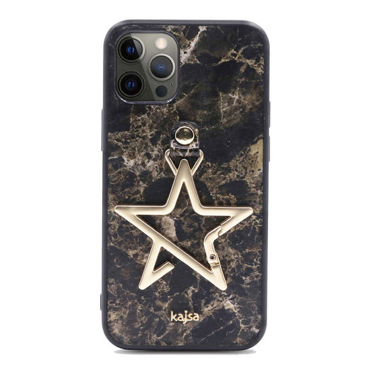Apple iPhone 12 Pro Max Kılıf Kajsa Starry Serisi Marble Kapak NO4
