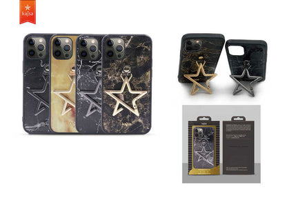 Apple iPhone 12 Pro Max Kılıf Kajsa Starry Serisi Marble Kapak NO3
