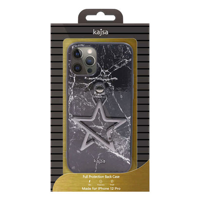 Apple iPhone 12 Pro Max Kılıf Kajsa Starry Serisi Marble Kapak NO2