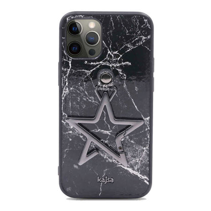Apple iPhone 12 Pro Max Kılıf Kajsa Starry Serisi Marble Kapak NO3