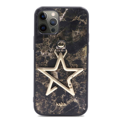 Apple iPhone 12 Pro Max Kılıf Kajsa Starry Serisi Marble Kapak NO1