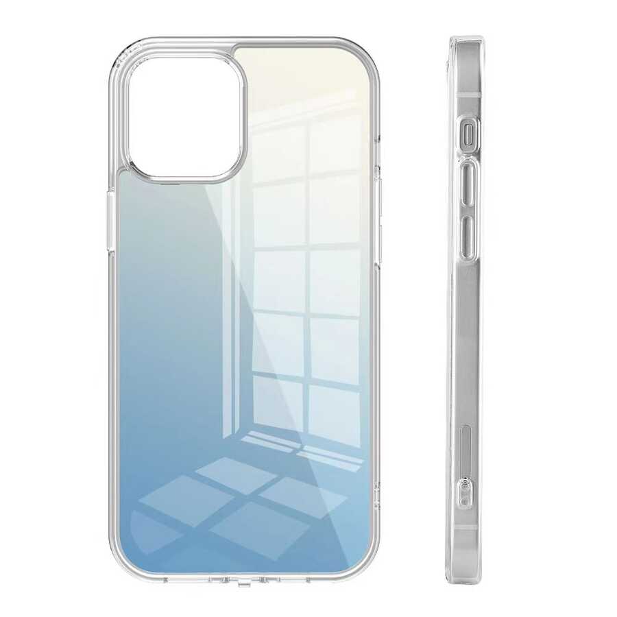 Apple iPhone 12 Pro Max Case Wiwu Chameleon Glass Cover Blue 