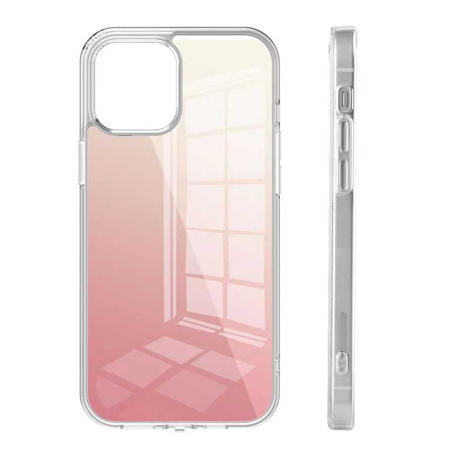 Apple iPhone 12 Pro Max Case Wiwu Chameleon Glass Cover Pink 