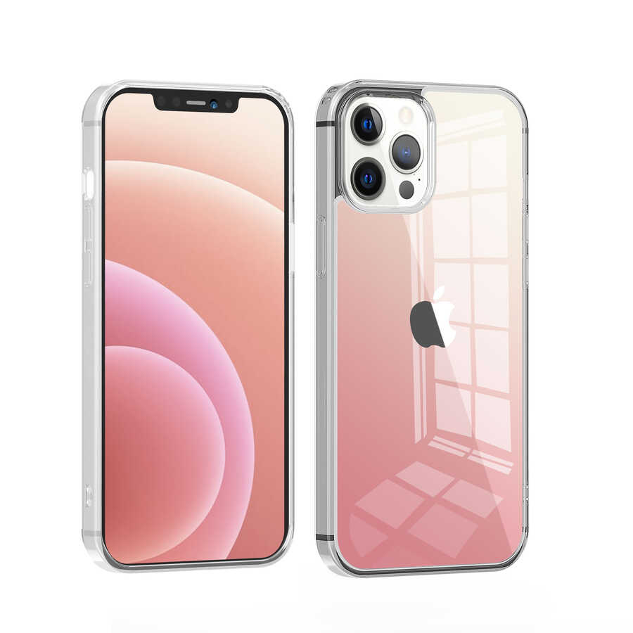 Apple iPhone 12 Pro Max Case Wiwu Chameleon Glass Cover Pink 