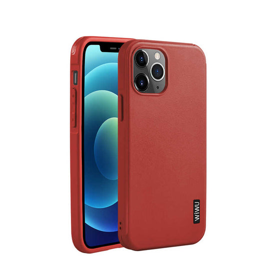 Apple iPhone 12 Pro Max Case Wiwu Sand Stone Cover Red 