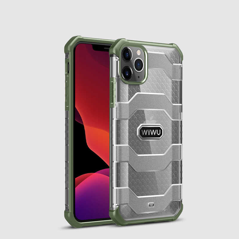 Apple iPhone 12 Pro Max Case Wiwu Voyager Cover Dark Green