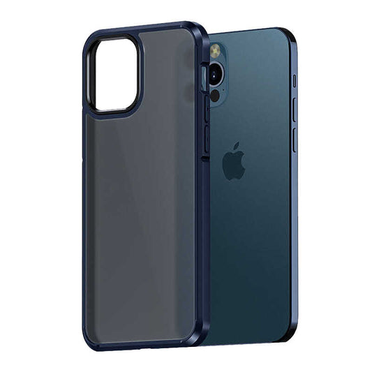 Apple iPhone 12 Pro Max Kılıf Wlons H-Bom Kapak Lacivert