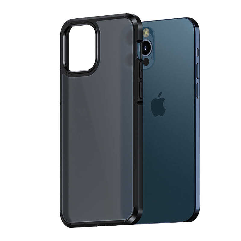 Apple iPhone 12 Pro Max Kılıf Wlons H-Bom Kapak Lacivert