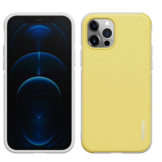 Apple iPhone 12 Pro Max Kılıf Wlons Hill Kapak Sarı