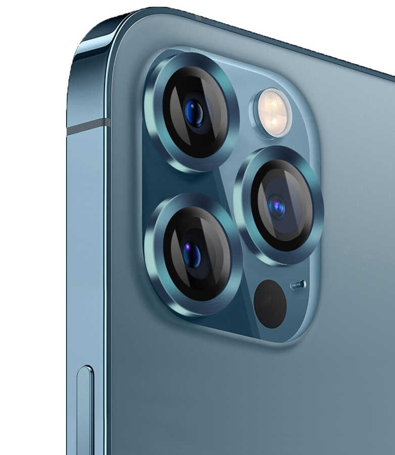 Apple iPhone 12 Pro Max Wiwu Lens Guard Silver
