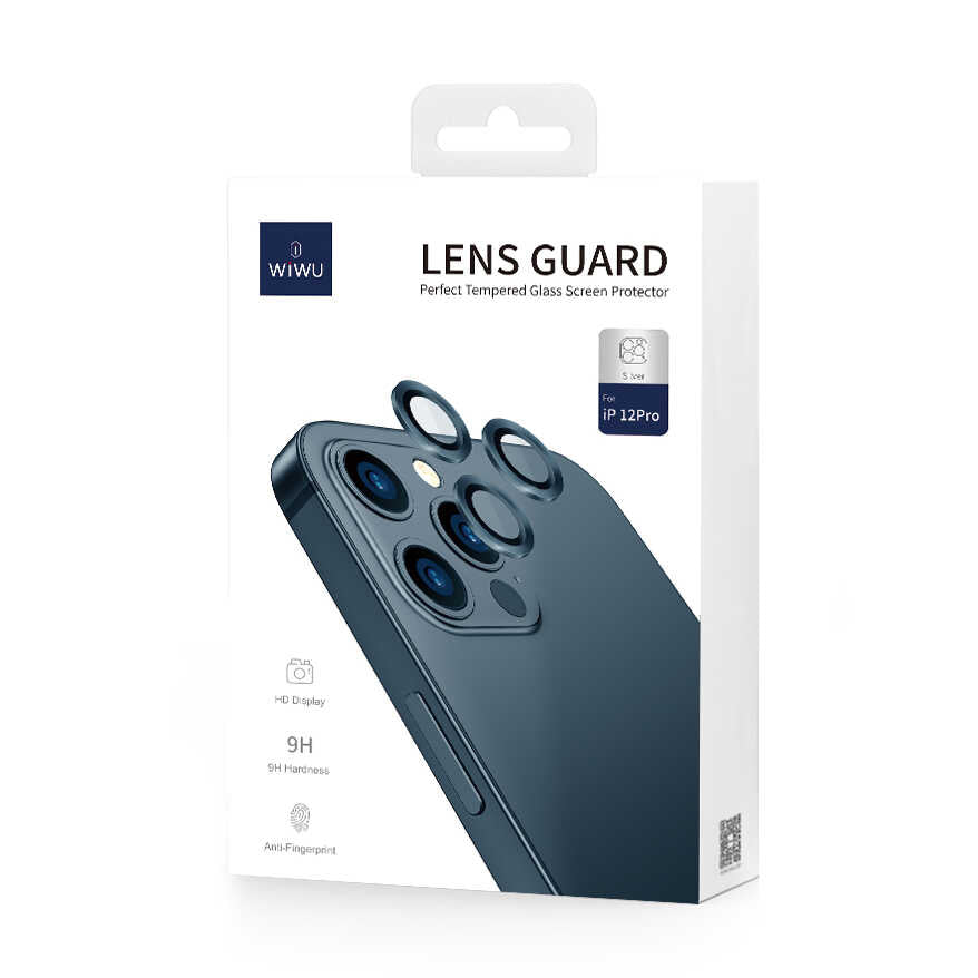Apple iPhone 12 Pro Max Wiwu Lens Guard Silver