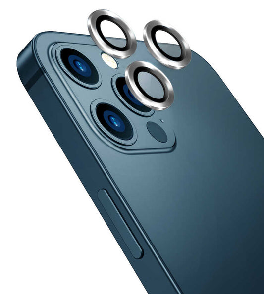 Apple iPhone 12 Pro Max Wiwu Lens Guard Silver