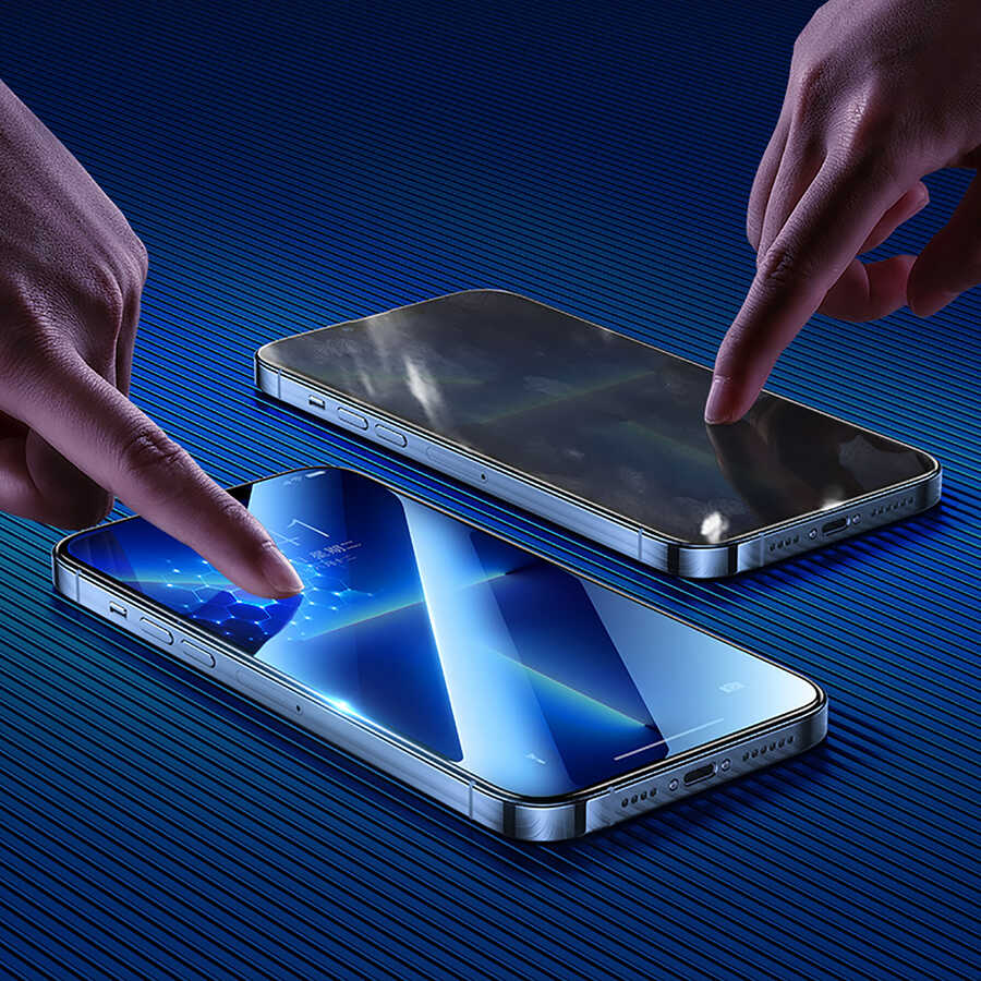 Benks Matte Screen Protector for Apple iPhone 13, Fingerprint-Free, Black Screen Film for Gamers 