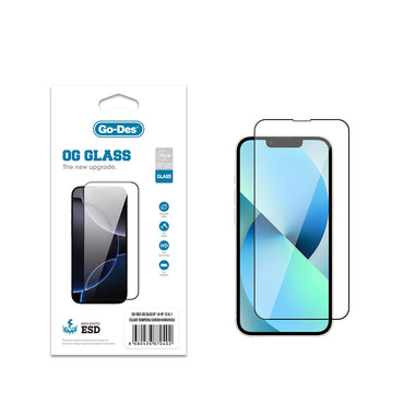 Apple iPhone 13 Go Des OG Glass Antistatic Tempered Glass Screen Protector Transparent