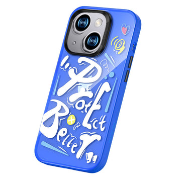 Apple iPhone 13 Airbag TPU Text Themed Benks Dynamic New Cover Orange 