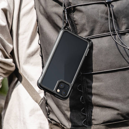 Apple iPhone 13 Kılıf Boyun Askılı Kompozit Tasarımlı Şok Önleyicili Lisanslı Switcheasy Odyssey Kapak Siyah
