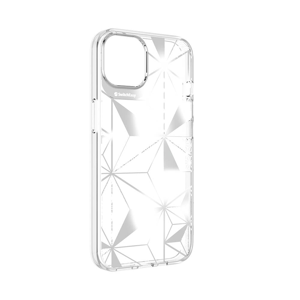Apple iPhone 13 Kılıf Çift IMD Baskılı Lisanslı Switcheasy Artist Asanoha Kapak Renksiz