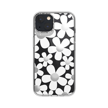 Apple iPhone 13 Kılıf Çift IMD Baskılı Lisanslı Switcheasy Artist Fleur Kapak Renksiz