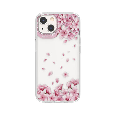 Apple iPhone 13 Kılıf Çift IMD Baskılı Lisanslı Switcheasy Artist Sakura Kapak Pembe