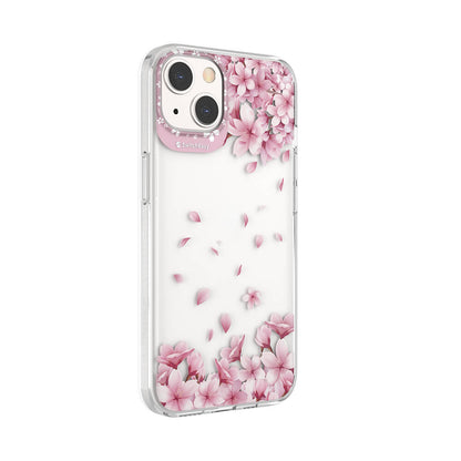 Apple iPhone 13 Kılıf Çift IMD Baskılı Lisanslı Switcheasy Artist Sakura Kapak Pembe