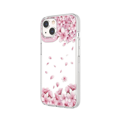 Apple iPhone 13 Kılıf Çift IMD Baskılı Lisanslı Switcheasy Artist Sakura Kapak Pembe