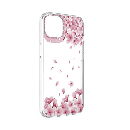 Apple iPhone 13 Kılıf Çift IMD Baskılı Lisanslı Switcheasy Artist Sakura Kapak Pembe