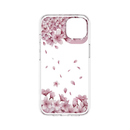 Apple iPhone 13 Kılıf Çift IMD Baskılı Lisanslı Switcheasy Artist Sakura Kapak Pembe