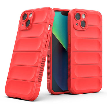 Apple iPhone 13 Case Flexible TPU Hollow Back Surface Design Zore Ethnic Silicone Cover Dark Green