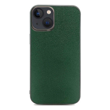 Apple iPhone 13 Case Kajsa Luxe Collection Genuine Leather Cover Red