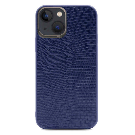 Apple iPhone 13 Case Kajsa Preppie Collection Pu Leather Cover Navy Blue 