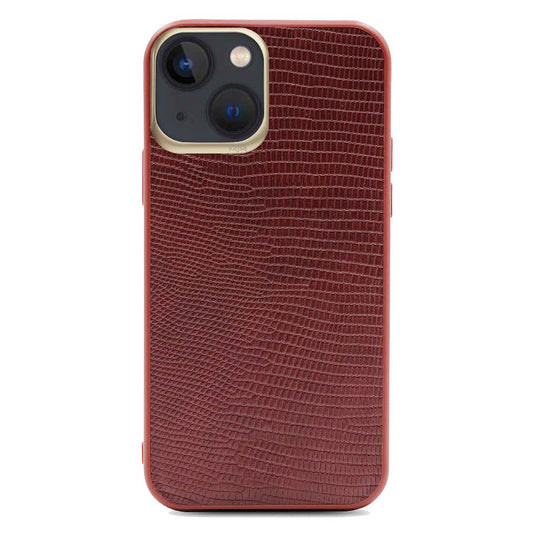 Apple iPhone 13 Case Kajsa Preppie Collection Pu Leather Cover Red 