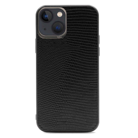 Apple iPhone 13 Case Kajsa Preppie Collection Pu Leather Cover Black 