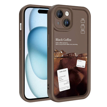 Apple iPhone 13 Case Camera Protection Printed Back Surface Zore Classy Cover White 