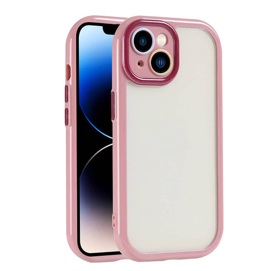 Apple iPhone 13 Case Camera Protection Colorful Edge and Frame Design Zore Vitamin Cover Plum 