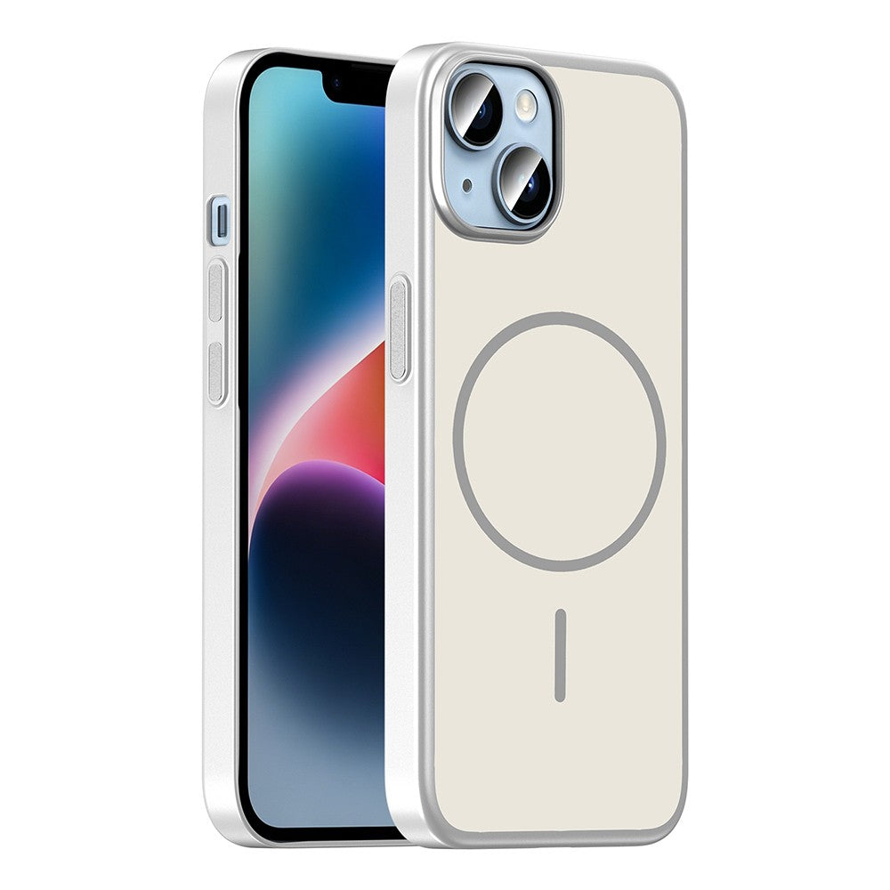 Apple iPhone 13 Kılıf M-Safe Şarj Özellikli Zore Lora PC Kapak